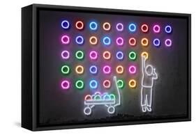 Dots-Octavian Mielu-Framed Stretched Canvas