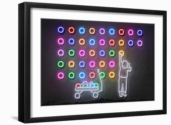 Dots-Octavian Mielu-Framed Art Print