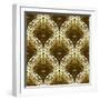 Dotted Geometric Pattern in Art Deco Style-tukkki-Framed Art Print