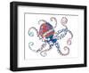 Dotted Octopus I-Gina Ritter-Framed Art Print