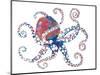 Dotted Octopus I-Gina Ritter-Mounted Art Print