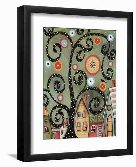 Dotted Swirl Tree 1-Karla Gerard-Framed Premium Giclee Print
