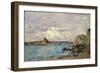 Douarnenez: the Bay (Draft); La Baie (Esquisse), 1895-1897-Eugène Boudin-Framed Giclee Print