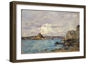 Douarnenez: the Bay (Draft); La Baie (Esquisse), 1895-1897-Eugène Boudin-Framed Giclee Print