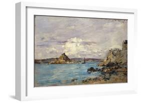 Douarnenez: the Bay (Draft); La Baie (Esquisse), 1895-1897-Eugène Boudin-Framed Giclee Print