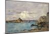 Douarnenez: The Bay (Draft) - La Baie (Esquisse). Ca. 1895-97-Eugène Boudin-Mounted Giclee Print