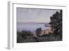 Douarnenez Wheat and Trees in View, 1882 (Oil on Canvas)-Emmanuel Lansyer-Framed Giclee Print