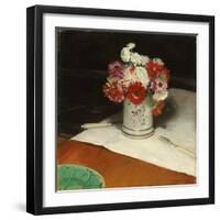 Double Anemones, 1921 (Oil on Canvas)-William Nicholson-Framed Giclee Print