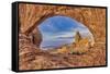 Double Arch, Arches National Park, Utah-John Ford-Framed Stretched Canvas