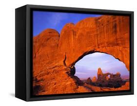 Double Arch at Sunrise-Paul Souders-Framed Stretched Canvas