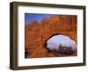 Double Arch Frames Turret Arch at Dawn, Arches National Park, Utah, USA-Paul Souders-Framed Photographic Print