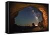 Double Arch Milky Way Views-Darren White Photography-Framed Stretched Canvas