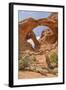 Double Arch, Windows Section, Arches National Park, Utah, United States of America, North America-Gary Cook-Framed Photographic Print