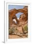 Double Arch, Windows Section, Arches National Park, Utah, United States of America, North America-Gary Cook-Framed Photographic Print