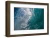 Double Barrel-Water shot of a tubing wave off an Australian beach-Mark A Johnson-Framed Photographic Print