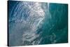 Double Barrel-Water shot of a tubing wave off an Australian beach-Mark A Johnson-Stretched Canvas