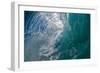 Double Barrel-Water shot of a tubing wave off an Australian beach-Mark A Johnson-Framed Photographic Print