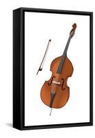 Double Bass and Bow, Stringed Instrument, Musical Instrument-Encyclopaedia Britannica-Framed Stretched Canvas