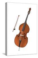 Double Bass and Bow, Stringed Instrument, Musical Instrument-Encyclopaedia Britannica-Stretched Canvas