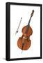 Double Bass and Bow, Stringed Instrument, Musical Instrument-Encyclopaedia Britannica-Framed Poster