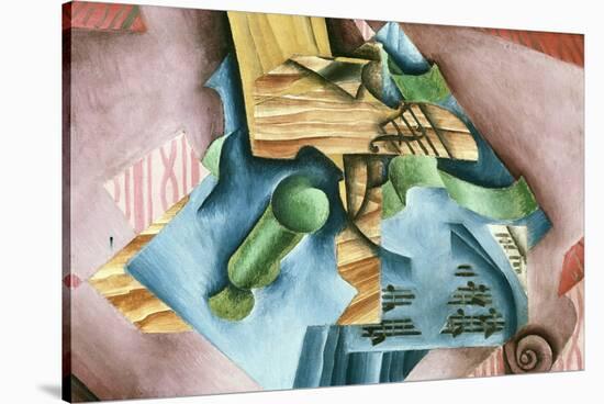 Double Bass and Vase-Juan Gris-Stretched Canvas