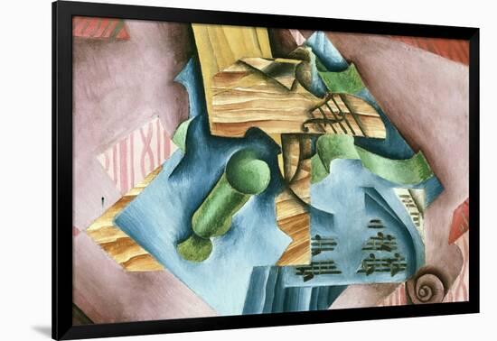 Double Bass and Vase-Juan Gris-Framed Art Print