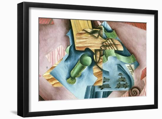 Double Bass and Vase-Juan Gris-Framed Art Print