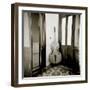 Double Bass Resting Against Wall Inside Palacio De Valle, Cienfuegos, Cuba-Lee Frost-Framed Photographic Print