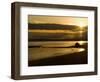 Double Bluff Beach at Sunset, Useless Bay, Whidbey Island, Washington, USA-Trish Drury-Framed Photographic Print