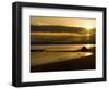 Double Bluff Beach at Sunset, Useless Bay, Whidbey Island, Washington, USA-Trish Drury-Framed Photographic Print