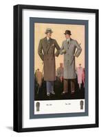 Double-Breasted Overcoat-null-Framed Art Print