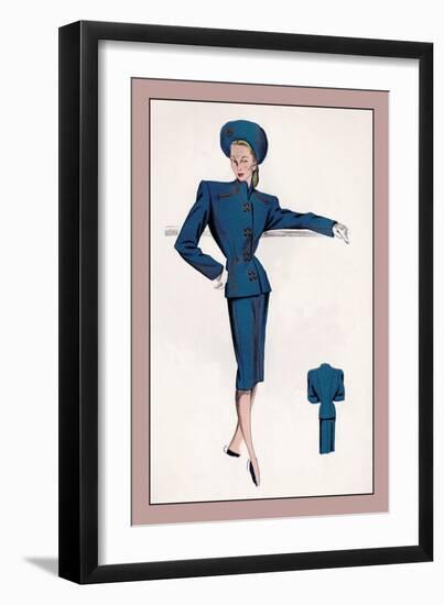 Double-Breasted Suit-null-Framed Art Print