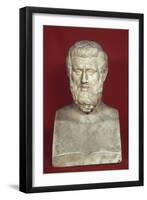 Double buste : Aristophane (vers 450-386) et Sophocle (vers 496-406)-null-Framed Giclee Print