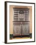 Double Cabinet with Pewter Inlays on Amaranth, France-null-Framed Giclee Print