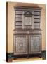 Double Cabinet with Pewter Inlays on Amaranth, France-null-Stretched Canvas