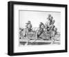 Double Canoe with Oarsmen, Hawaii, 18th Century-John Webber-Framed Giclee Print