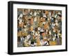 Double Cat-Spread-Ditz-Framed Giclee Print