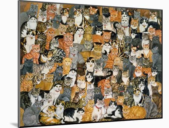 Double Cat-Spread-Ditz-Mounted Giclee Print