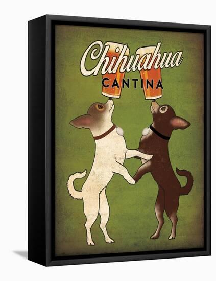 Double Chihuahua v2-Ryan Fowler-Framed Stretched Canvas