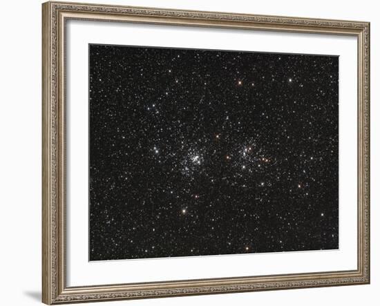 Double Cluster in Perseus (NGC 869 and NGC 884)-null-Framed Photographic Print