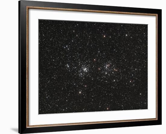 Double Cluster in Perseus (NGC 869 and NGC 884)-null-Framed Photographic Print