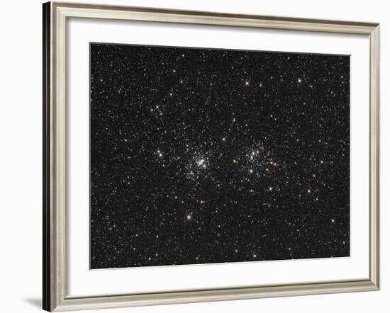 Double Cluster in Perseus (NGC 869 and NGC 884)-null-Framed Photographic Print