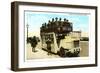 Double-Deck Motor Bus, Chicago, Illinois-null-Framed Art Print