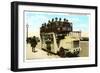 Double-Deck Motor Bus, Chicago, Illinois-null-Framed Art Print