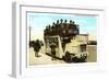 Double-Deck Motor Bus, Chicago, Illinois-null-Framed Art Print