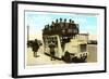 Double-Deck Motor Bus, Chicago, Illinois-null-Framed Art Print