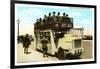 Double-Deck Motor Bus, Chicago, Illinois-null-Framed Art Print