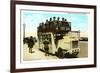 Double-Deck Motor Bus, Chicago, Illinois-null-Framed Art Print