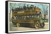 Double Deck Motor Coach, Chicago, Illinois-null-Framed Stretched Canvas