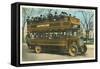 Double Deck Motor Coach, Chicago, Illinois-null-Framed Stretched Canvas